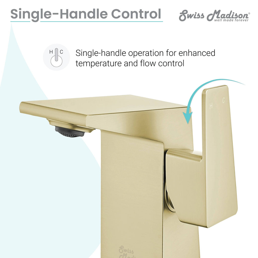 Chrome Single Handle Bathroom Faucet G99481