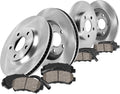 330mm Front + 325mm Rear 5 Lug Rotors + Ceramic Brake Pads + Sensors J863944