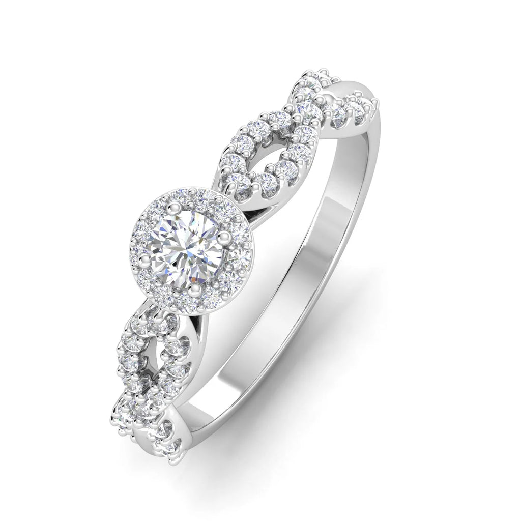 1/2 Carat TW Diamond Engagement Ring in 10k White Gold I938643