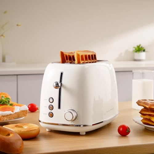 2 Slice Retro Stainless Steel Toaster with Extra Wide Slot A6166