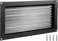 Black 8" x 16" Wall Mounted Flood Vent U701573