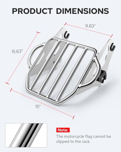 Chrome Detachable Luggage Rack X925975