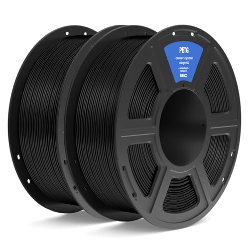 Black PETG Filament 1.75mm 2KG 2 Spool Y83711