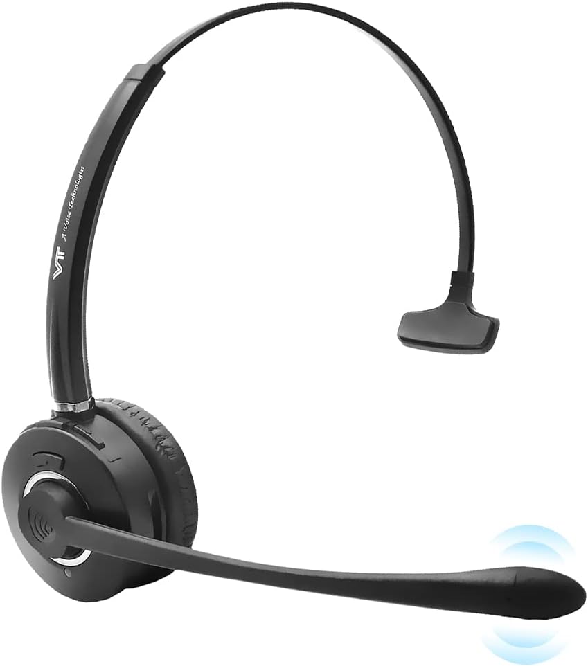 Bluetooth Headset with Noise-Cancelling Microphone Wireless Headphone Pack of 2 G224428