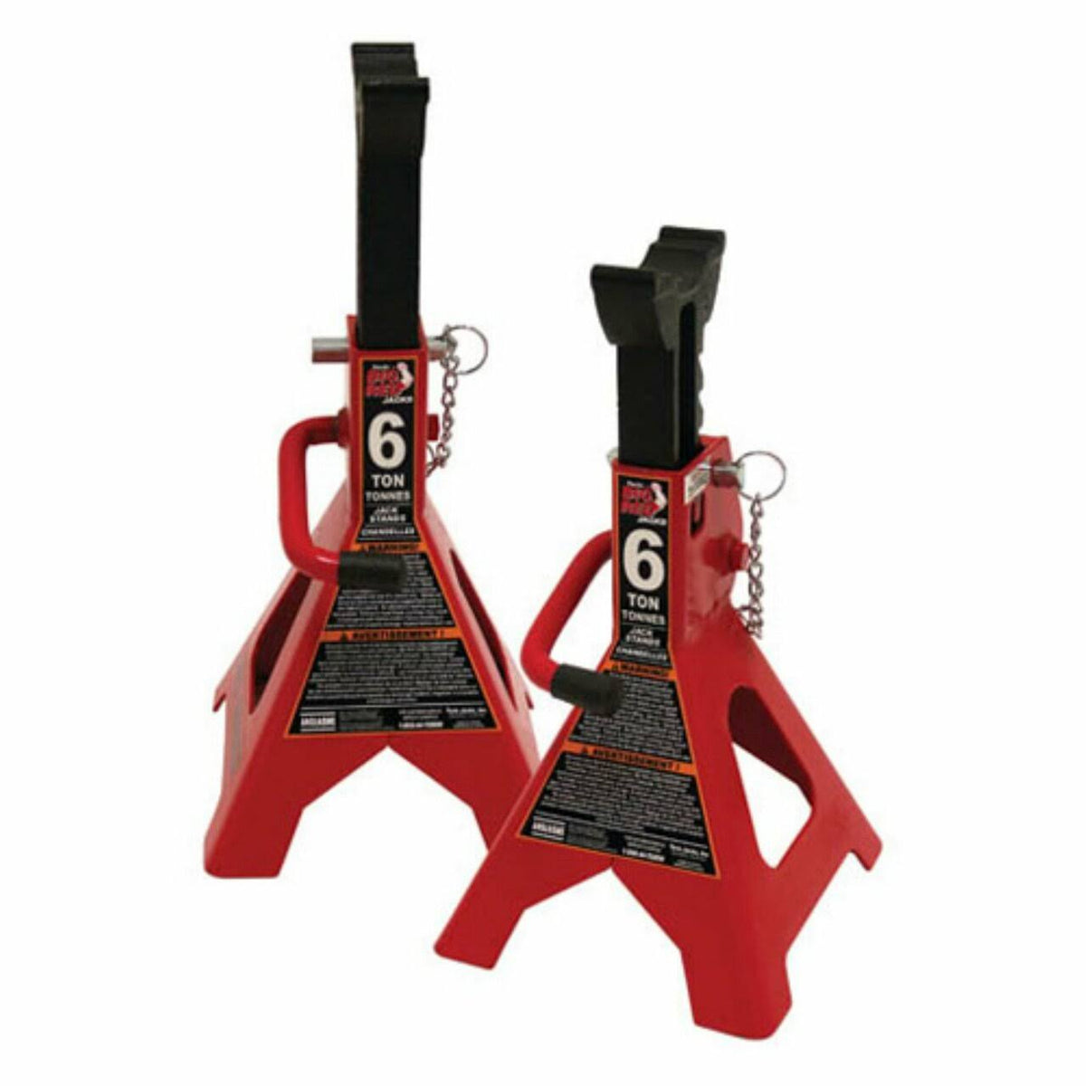 6 Ton Heavy Duty Steel Jack Stands, 1 Pair P509813