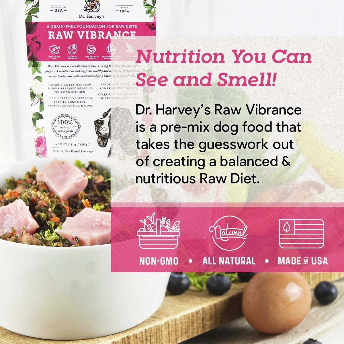 Raw Vibrance Dog Food F9641