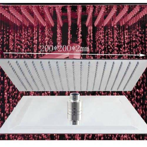 Antique Brass Rainfall LED Shower Head P708