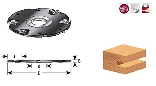 Insert Carbide Grooving w/Scorer 4mm x 180mm D x 1-1/4 Bore N6455