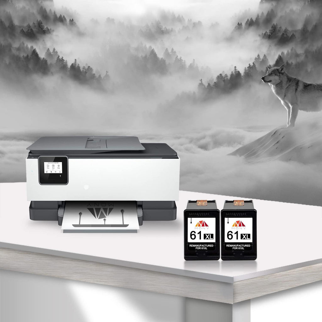HP 61 61XL 2 Pack Black Remanufactured Ink Cartridges A412