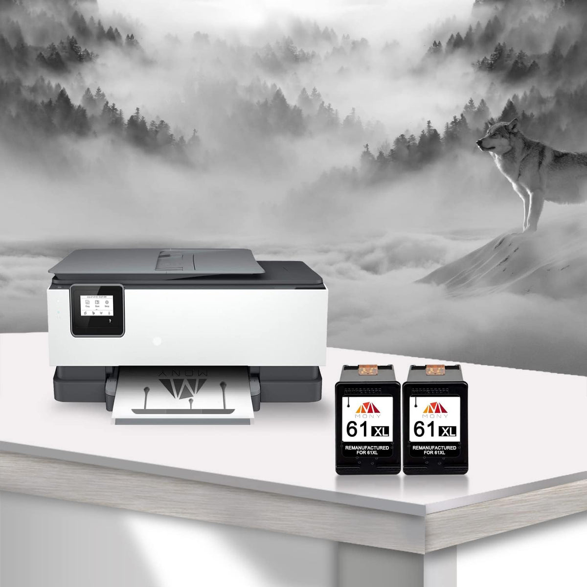 HP 61 61XL 2 Pack Black Remanufactured Ink Cartridges A412