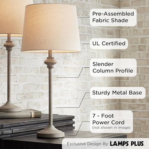 Set of 2 Beige Table Lamps A3504