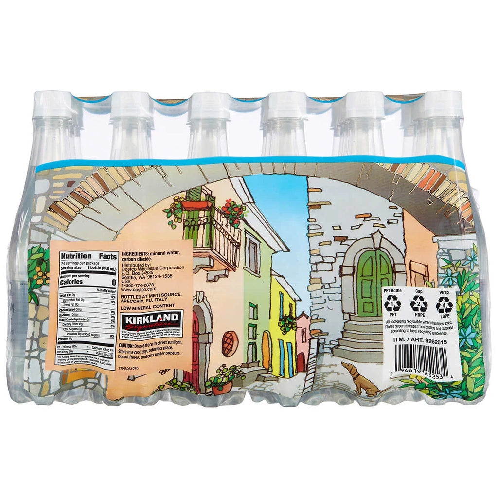 Italian Sparkling Mineral Water, 16.9 fl oz, 24-count R829298