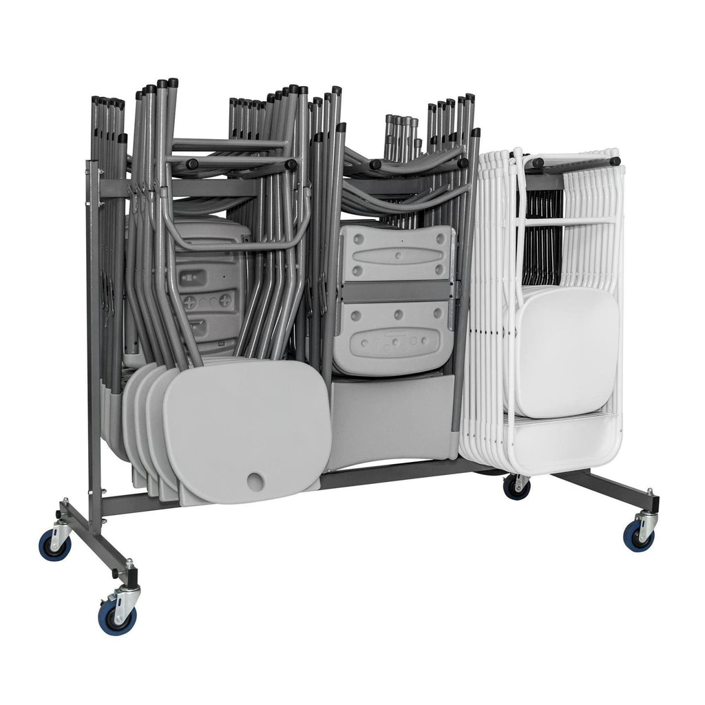 Gray Heavy Duty Folding Chair Trolley Cart M36975