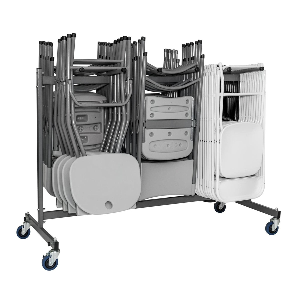 Gray Heavy Duty Folding Chair Trolley Cart M36975
