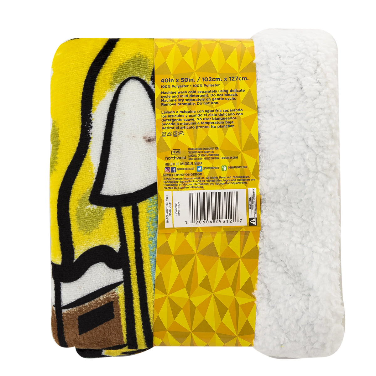 Spongebob Graffiti Silk Touch Sherpa Blanket R4049
