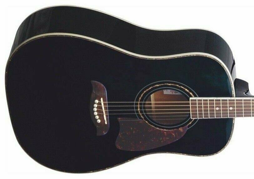 Black Dreadnought Acoustic Guitar O989177
