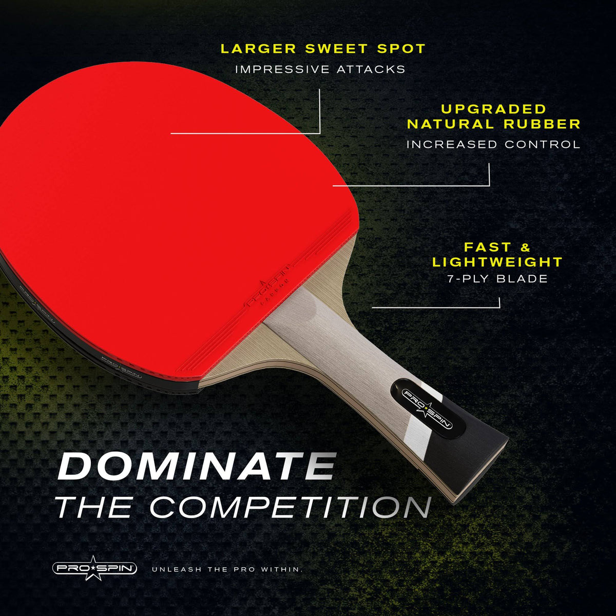 Carbon Table Tennis Racket 2 Pack B12571