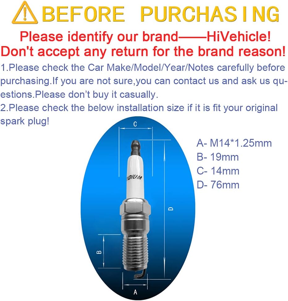 8 Pack Iridium Spark Plug G640