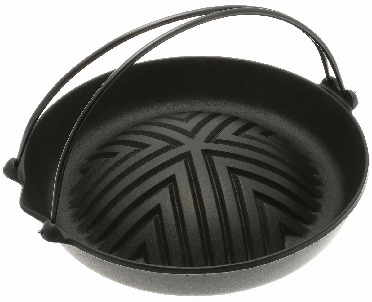 Black Cast Iron Grill Pan U1423