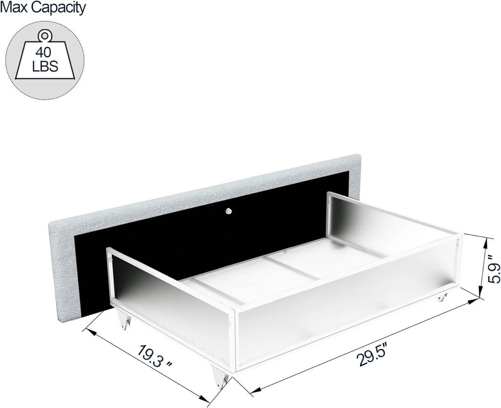 Queen Size Upholstered Platform Bed with 4 Storage Drawers O448