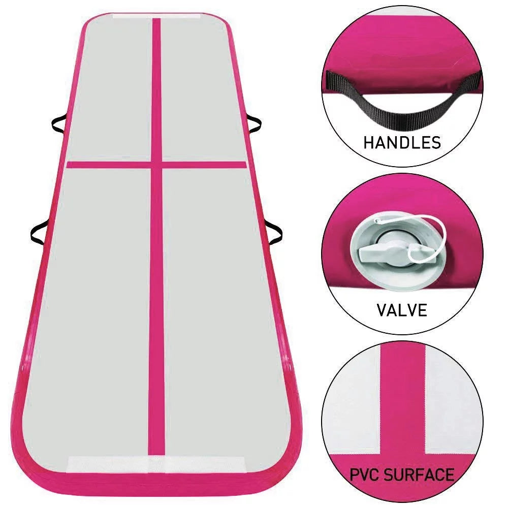 Pink Inflatable Gymnastic Air Track Mat S295686