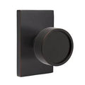 Oil Rubbed Bronze Door Knob with Rectangular Rose T171