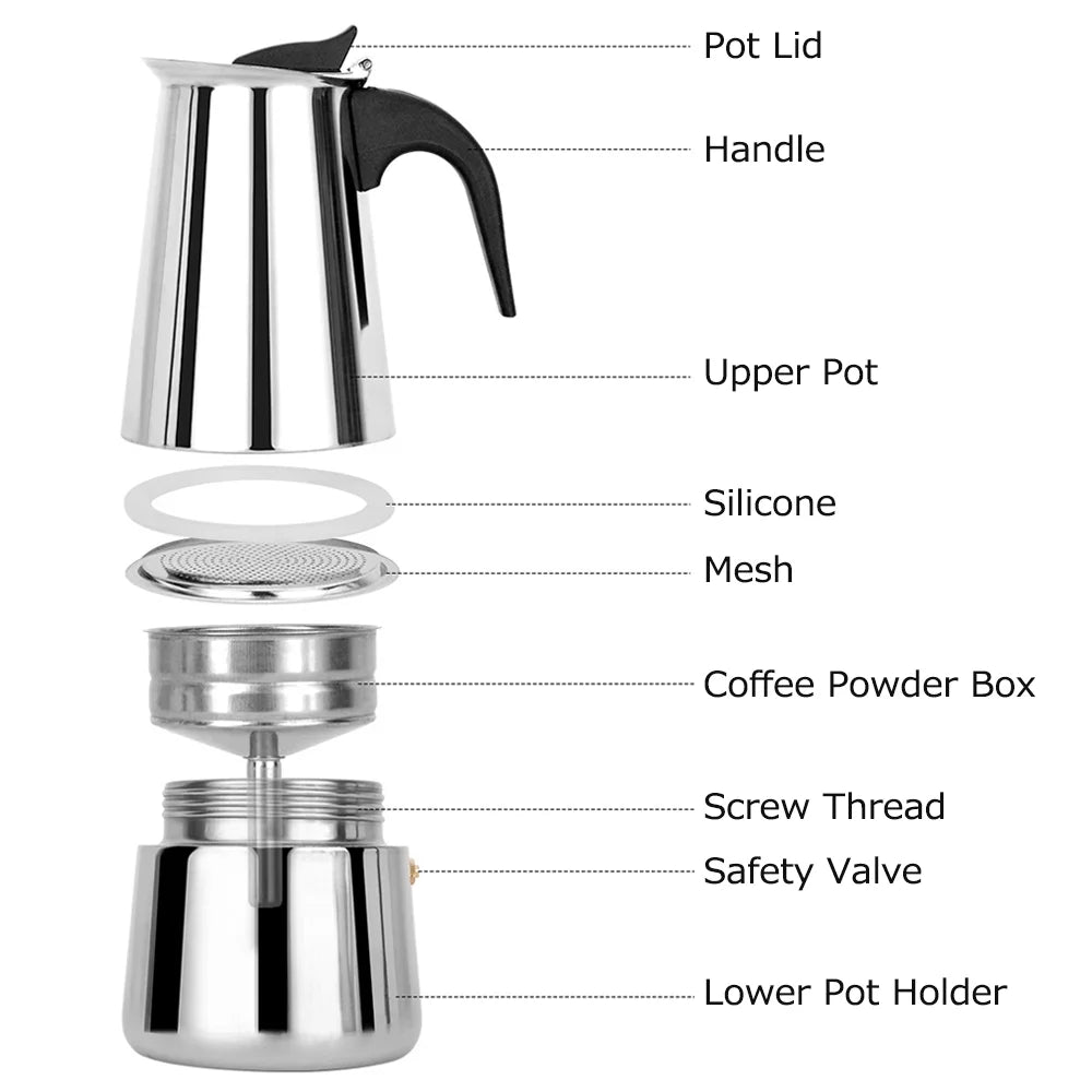 Portable Electric Stainless Steel Coffee Maker O89317