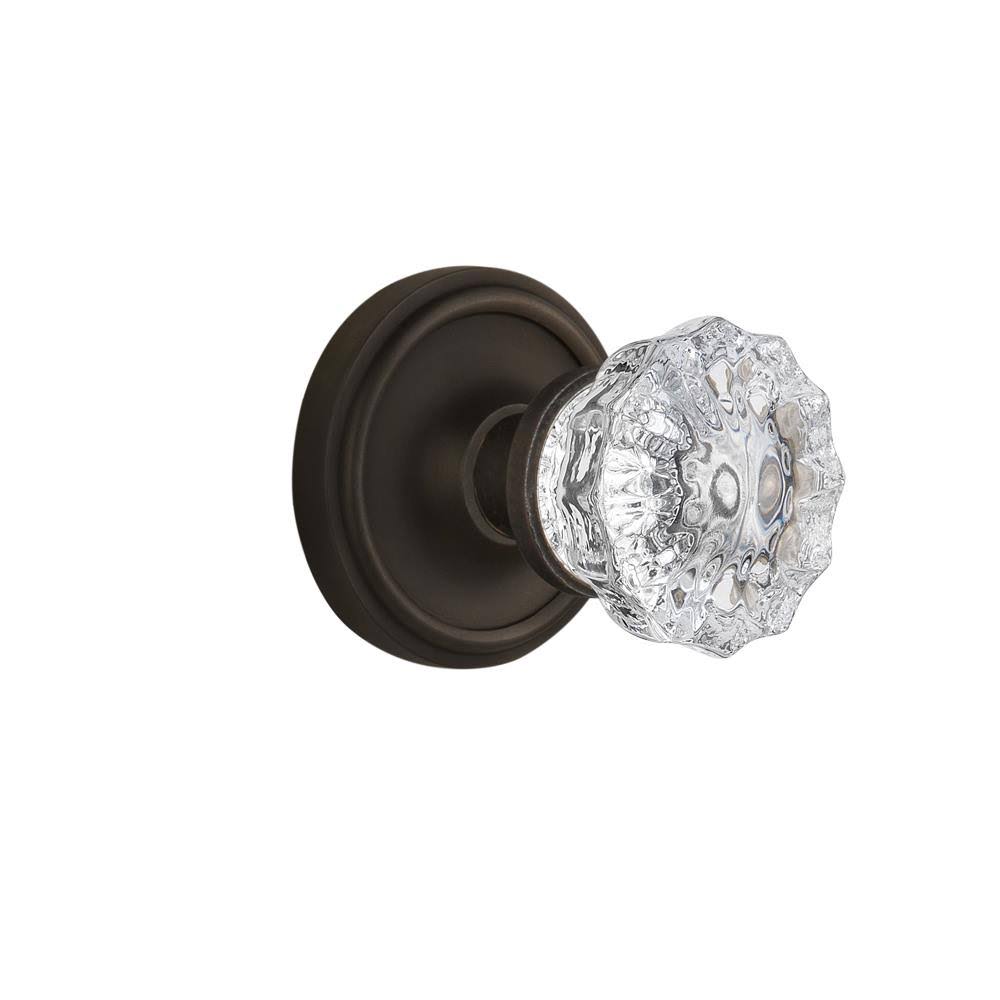 Crystal Glass Door Knob, Oil-Rubbed Bronze I84234