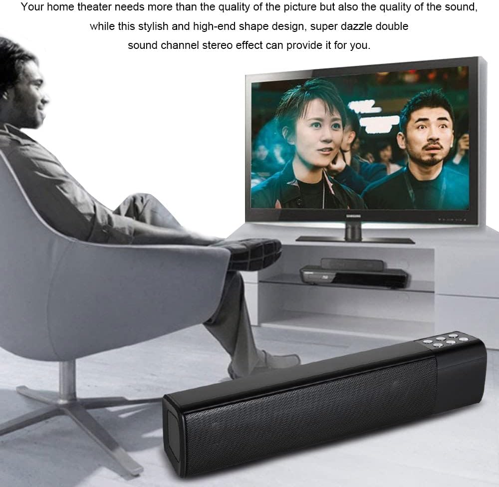 Bluetooth Soundbar with LED Display Black Pack of 2 U52897