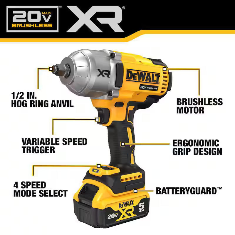 20V MAX Cordless 1/2 in. Impact Wrench Kit J61320
