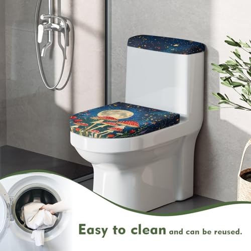 Santa Claus Toilet Lid Tank Cover 2 Pack Set M4843