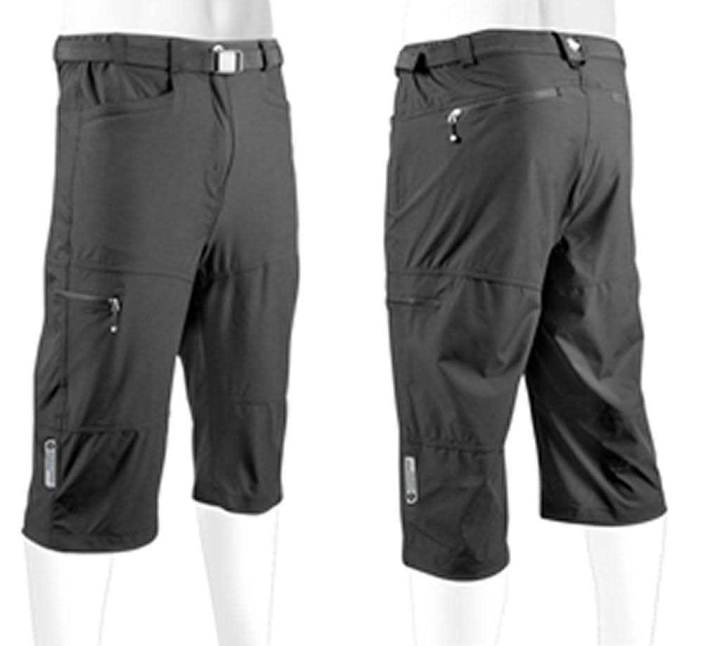 Black Stretch Woven Cargo Knickers D839