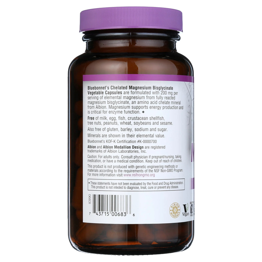 Chelated Magnesium 120 Vegetable Capsule I98114
