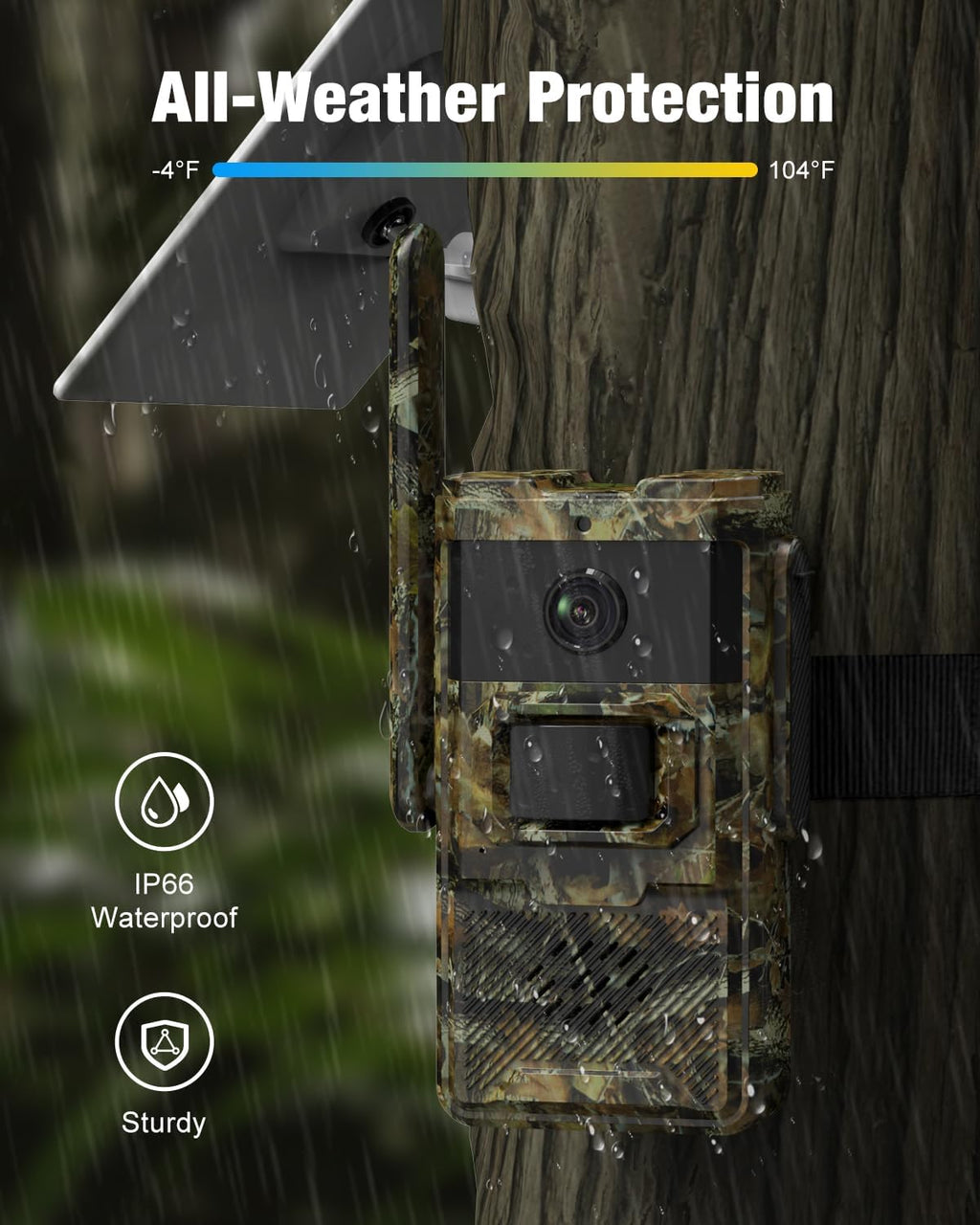 4G LTE Cellular Trail Camera with Solar Power L363