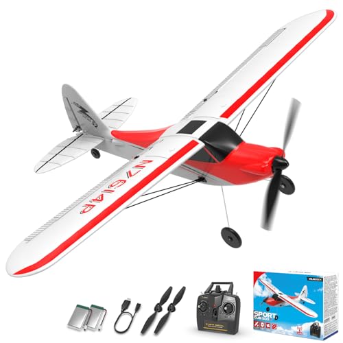 Red 500mm 4CH Remote Control Airplane with Prop Saver U385856