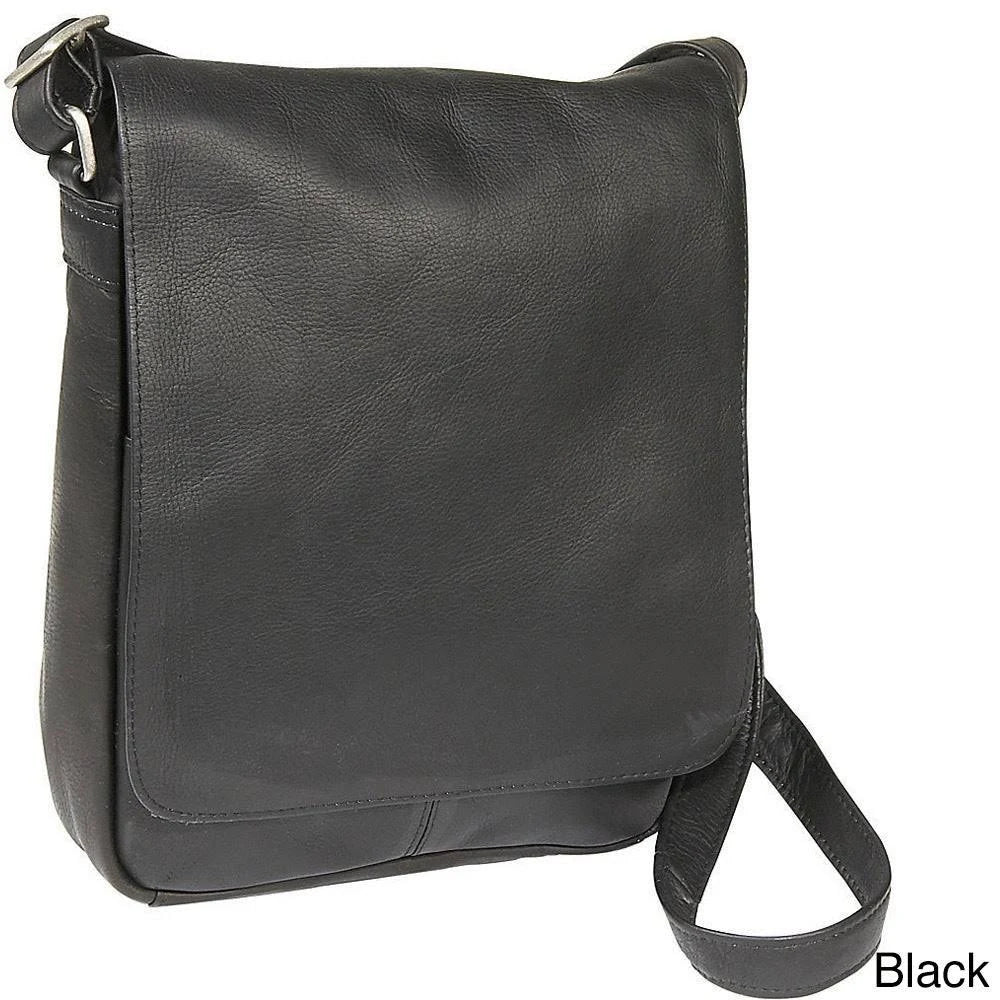 Tan Leather Over-Shoulder Flap Bag L44932