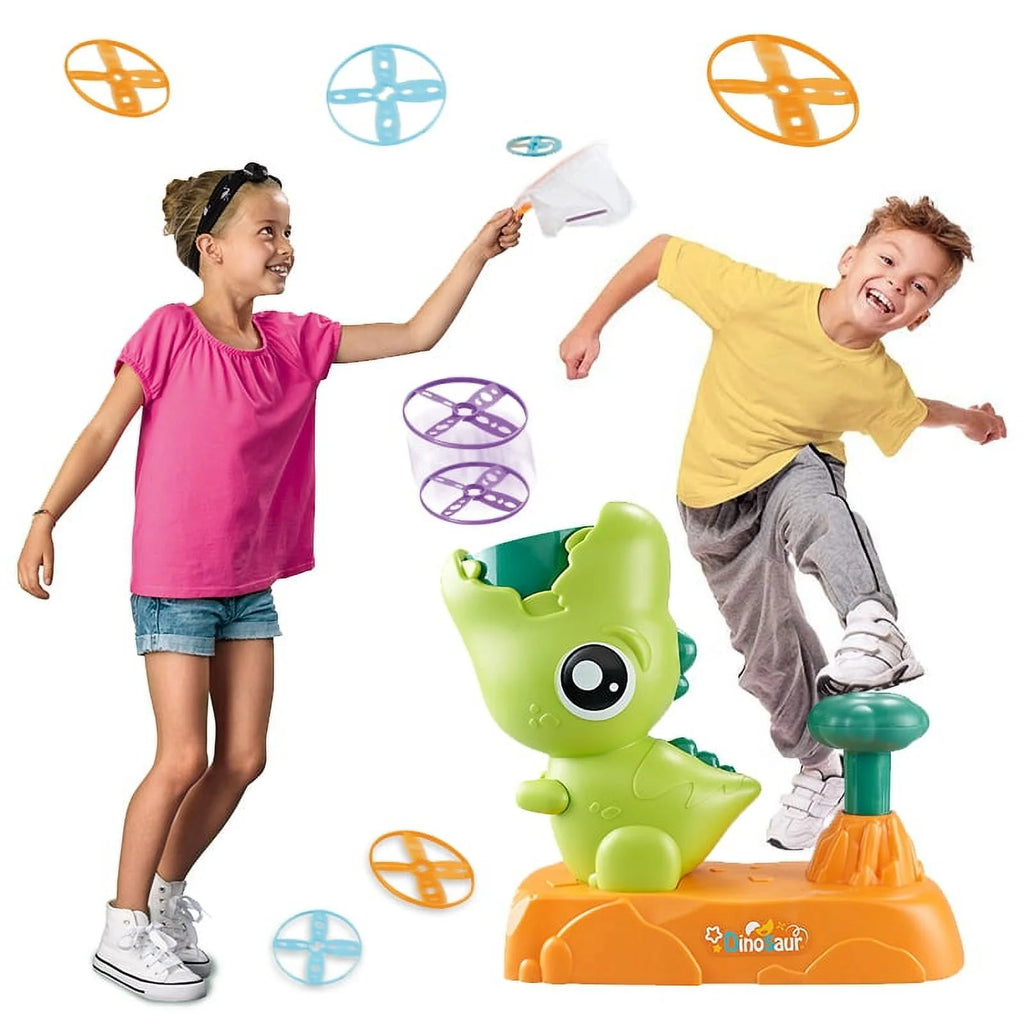 Flying Disc Launcher Outdoor Toy Green S8735