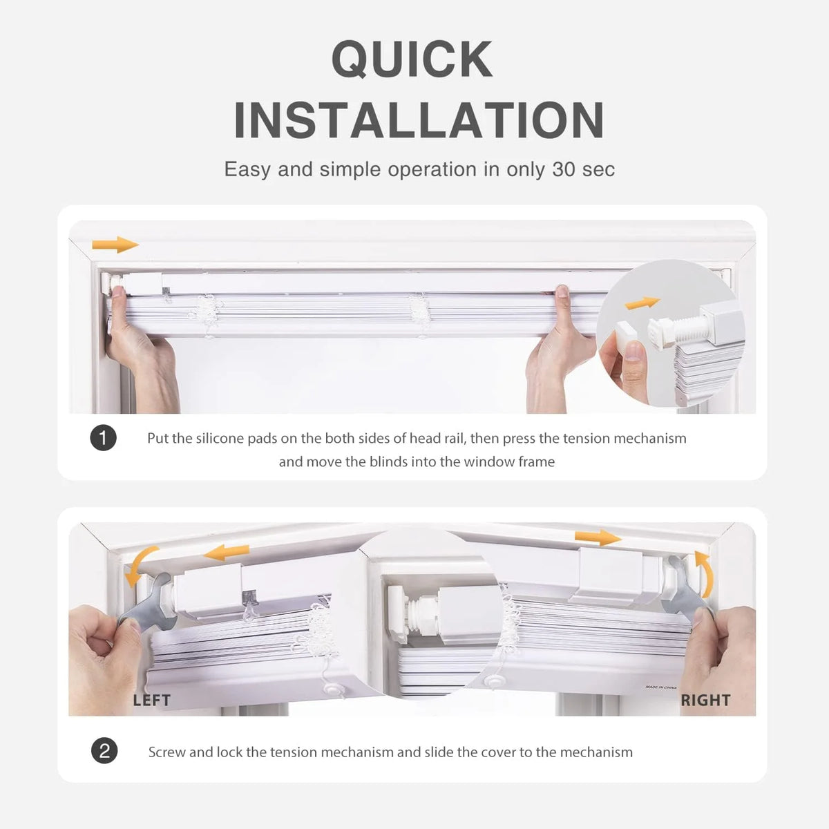 1" Vinyl Horizontal Mini Blinds 36" W x 64" H White T4135