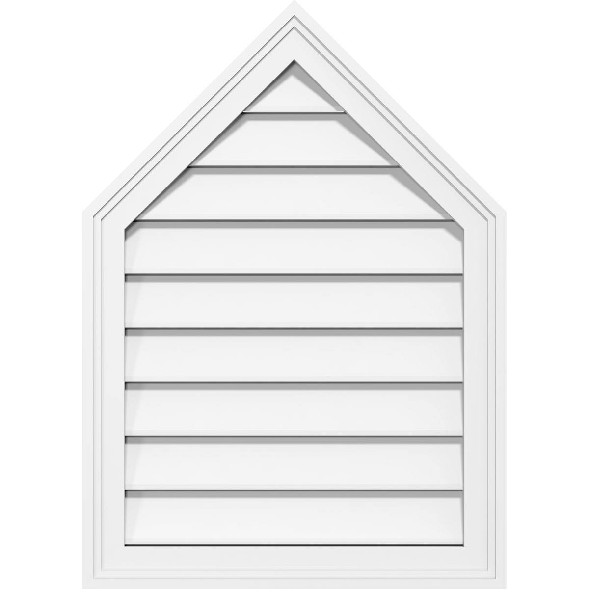 Peaked Top Surface Mount PVC Gable Vent P934