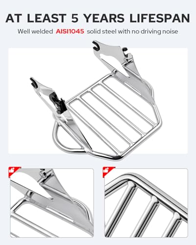 Chrome Detachable Luggage Rack X925975