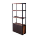 Walnut Sandy Black Bookcase D5714