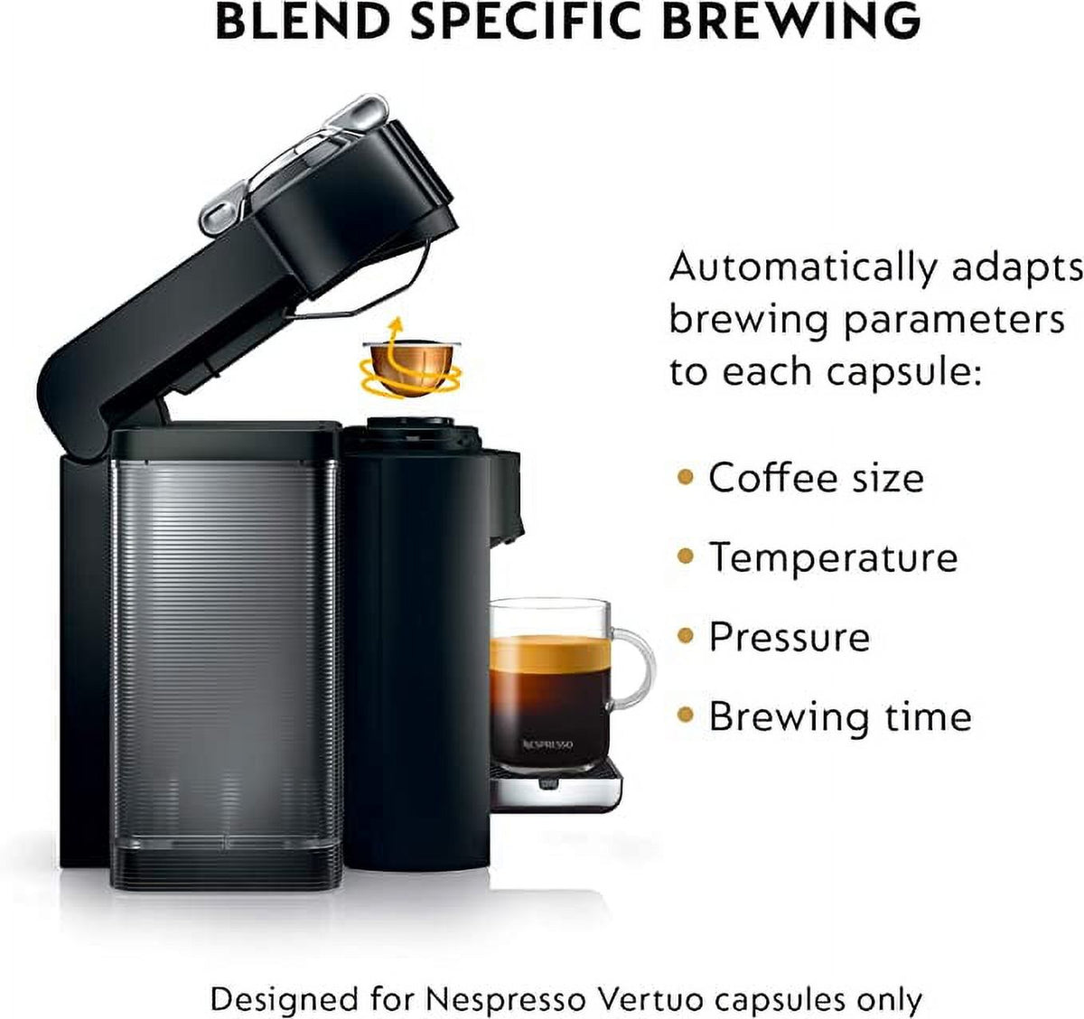 Piano Black Coffee Espresso Machine with Milk Frother D869