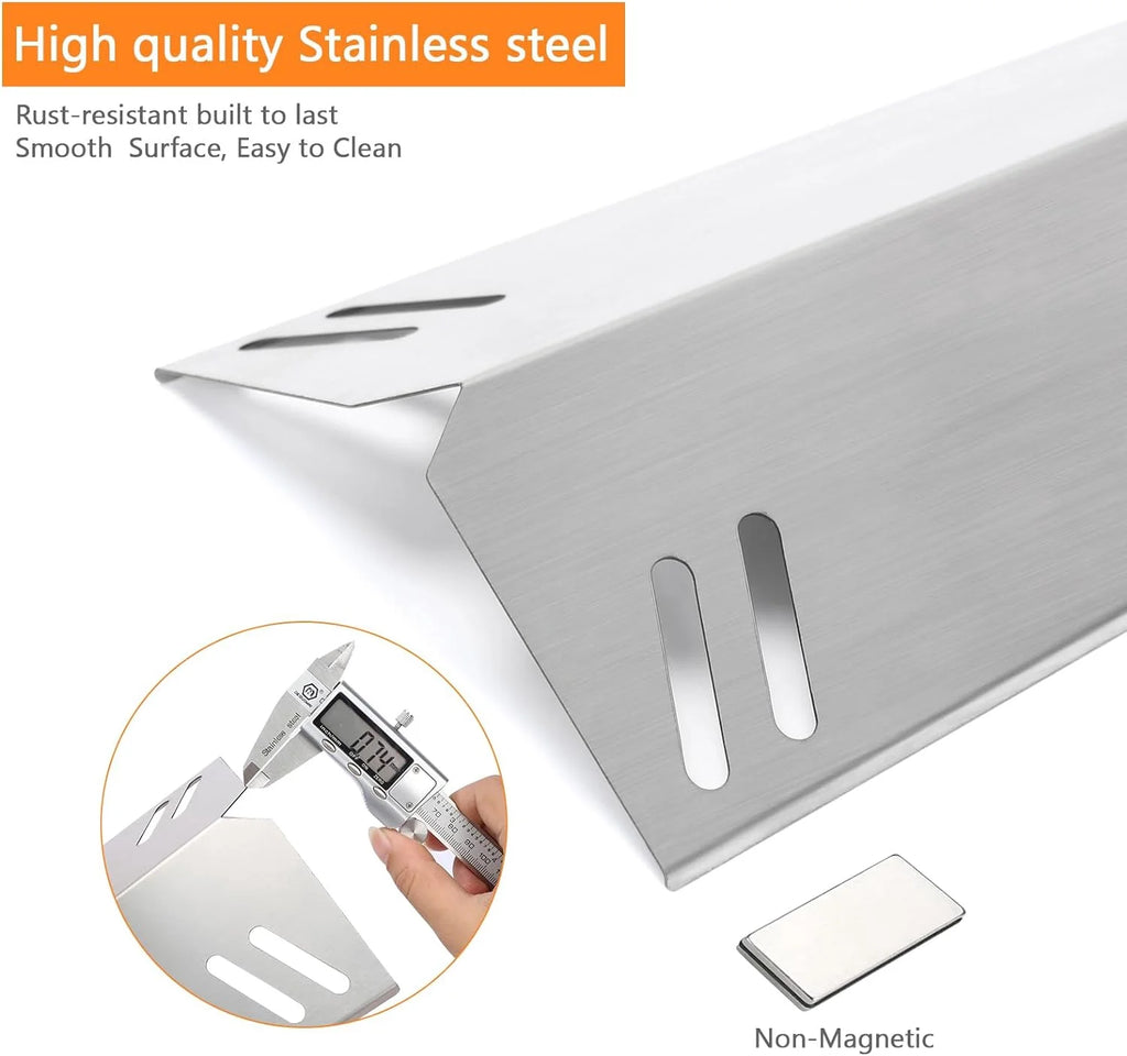 Stainless Steel Heat Plates for 2-Burner Gas Grill, 2-Pack D529654