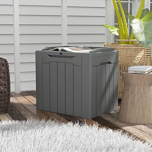 70 Gallon Water-Resistant Plastic Storage Bench X601919