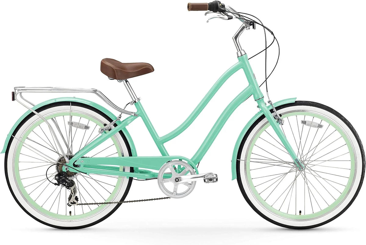 Pre-Owned Steel Step-Through Touring Hybrid Bike 7 Speed 26" U3917