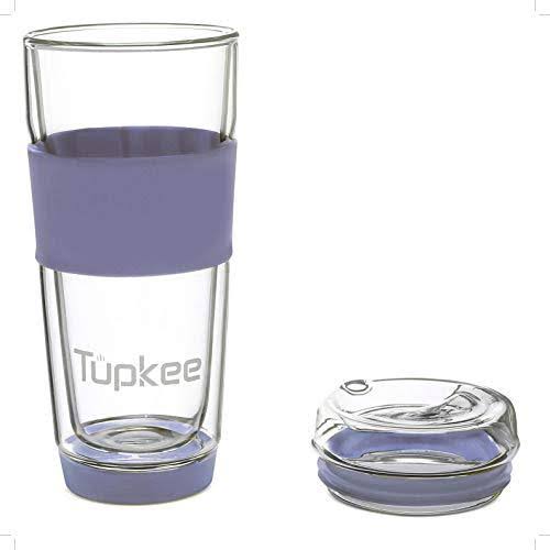 Double Wall Glass Tumbler with Lid P32873