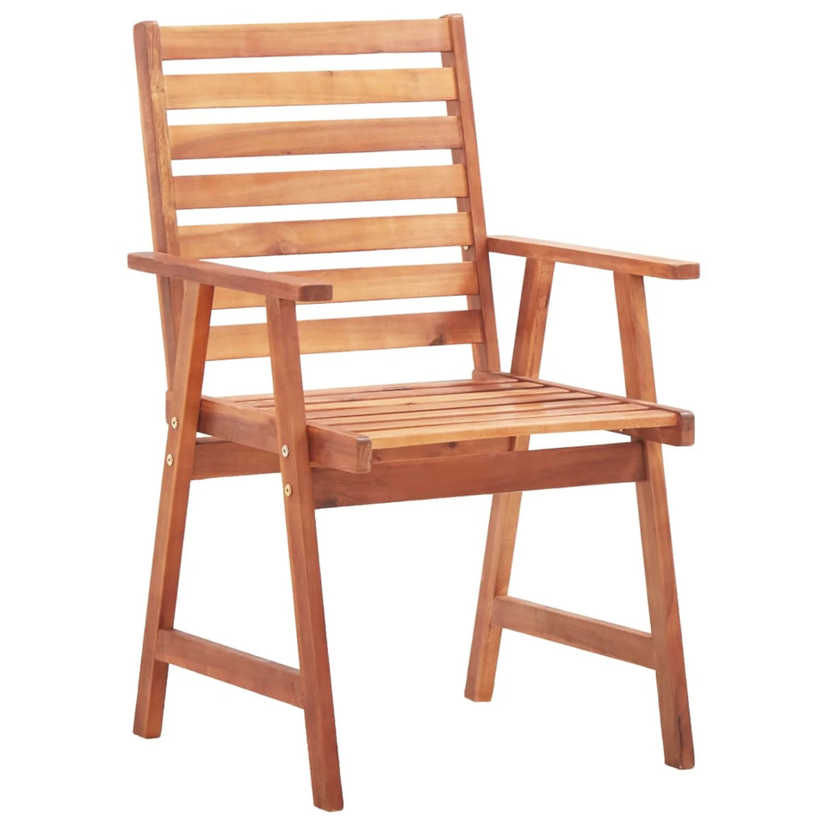 3 pcs Solid Acacia Wood Patio Dining Chairs F82443