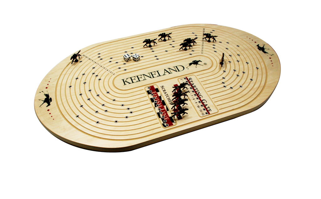 Handcrafted Horseracing Board Game O287572