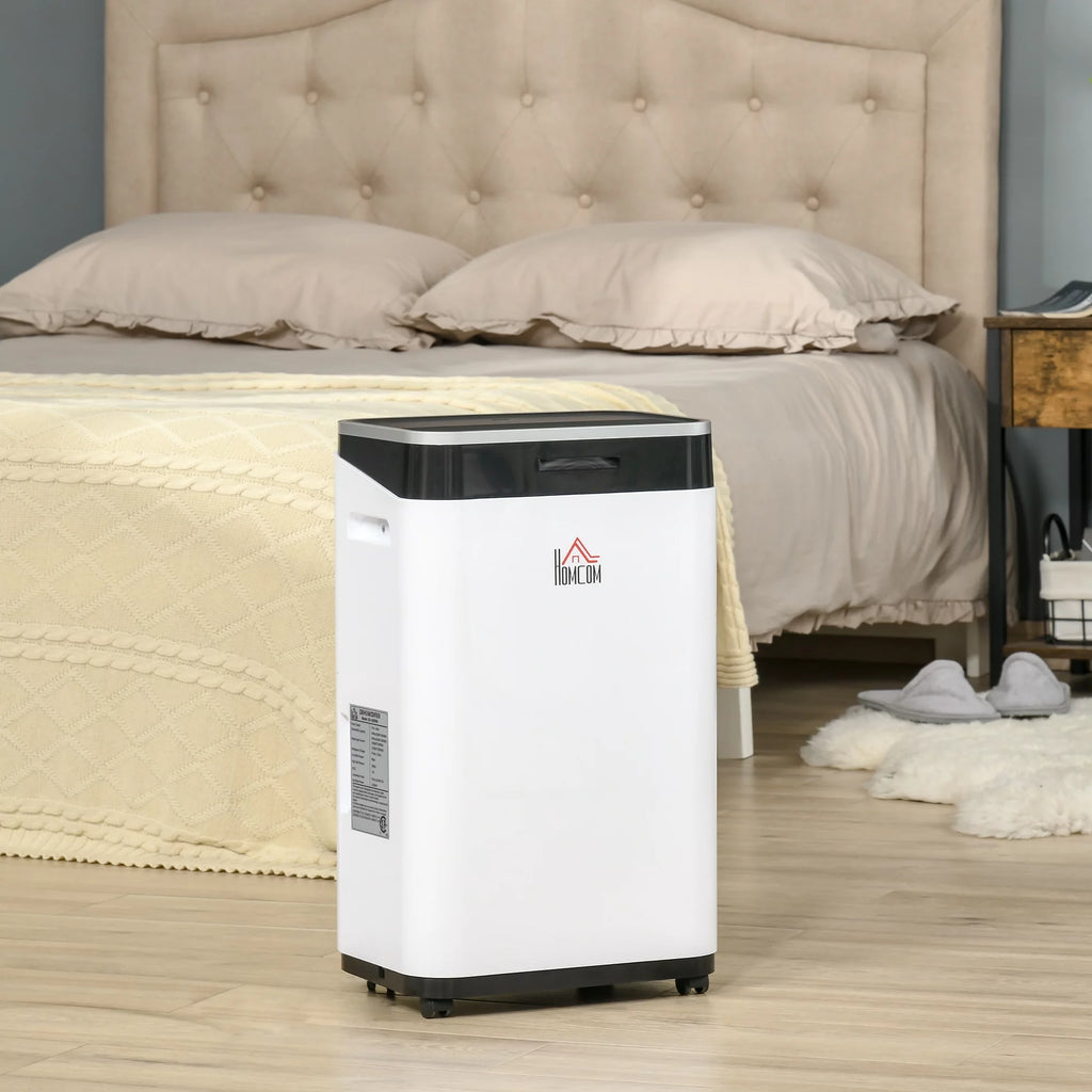 Portable Electric Dehumidifier with 14 Pint Tank, White S6721