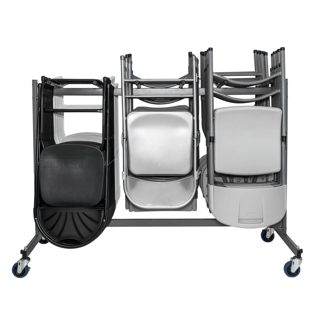 Gray Heavy Duty Folding Chair Trolley Cart M36975